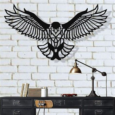 LaModaHome Birds Metal Wall Art Works - Eagle - 3D Wall Silhouette ...