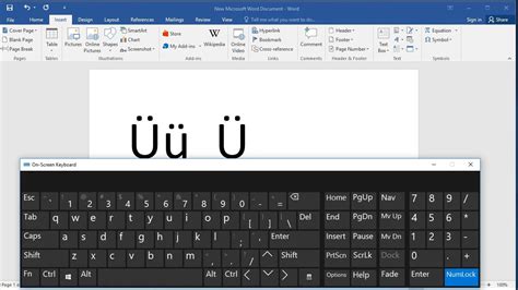 How to type letter U with Diaeresis (two dots) in Word: How to Put ...