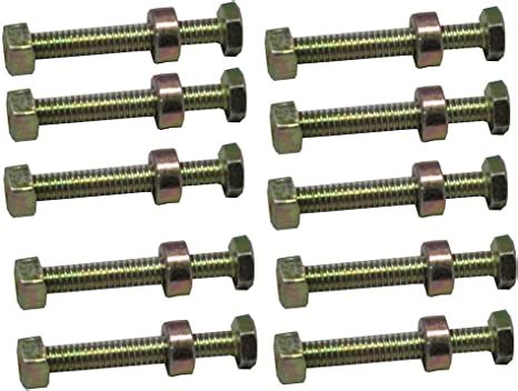 Review Replacement For Pack of (10) Shear Pins with Spacer and Nut Fits ...