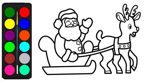 Santa Claus Sleigh Drawing at PaintingValley.com | Explore collection ...