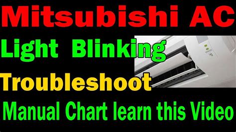 Mitsubishi Mini Split Troubleshooting Manual