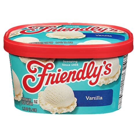 Friendly's Premium Vanilla Ice Cream 1.5 qt - Fairway