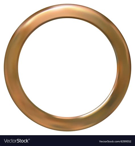 Frame gold ring Royalty Free Vector Image - VectorStock