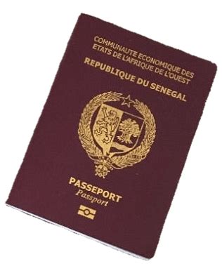 Passaporte da República do Senegal PNG transparente - StickPNG