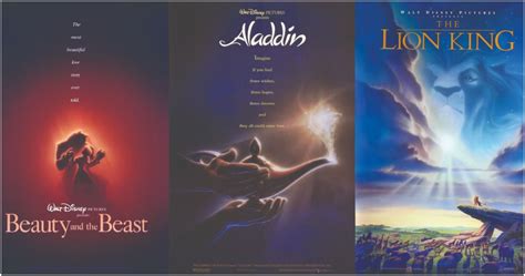 10 Disney Renaissance Film Posters, Ranked