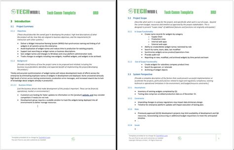 Documento de requisitos de negocio: plantilla BRD | Tombouctou