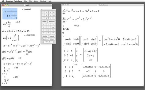 Equation Calculator (Mac) - Download, Review, Screenshots