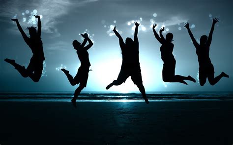 Jumping People PPT Backgrounds, Jumping People ppt photos, Jumping People ppt pictures, Jumping ...