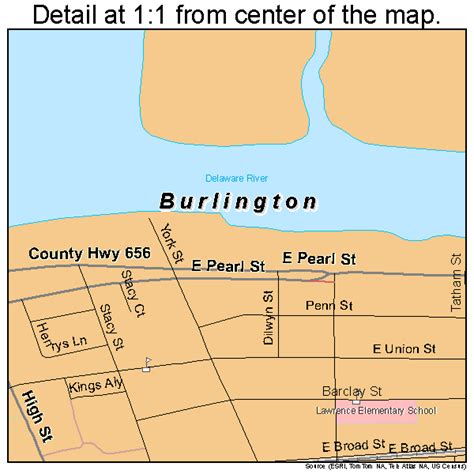 Burlington New Jersey Street Map 3408920