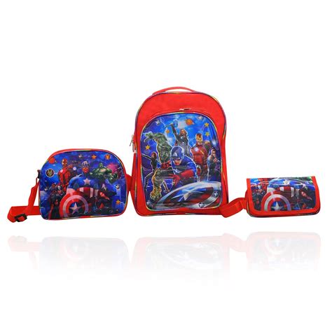 Happile School Bag for Boys 6-12 Yrs with silng/lunch bag/carry bag/travelling bag and pencil ...