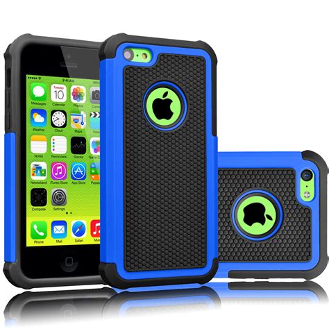 iPhone 5C Case, Tekcoo(TM) [Tmajor Series] Shock Absorbing Hybrid Impact Defender Rugged Slim ...