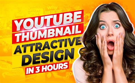 I will design amazing youtube thumbnail in 3 hours | Thumbnails youtube, Youtube thumbnails ...