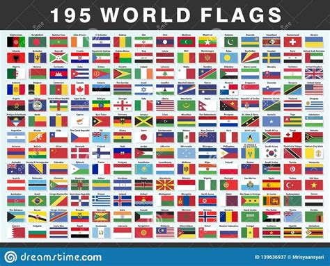 World National Flags of Countries Stock Vector - Illustration of world ...