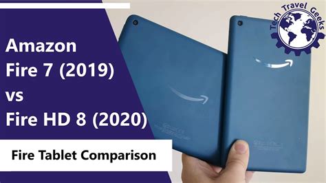 Amazon Fire HD 8 (2020) vs Amazon Fire 7 (2019) - Amazon Fire Tablet Comparison - YouTube