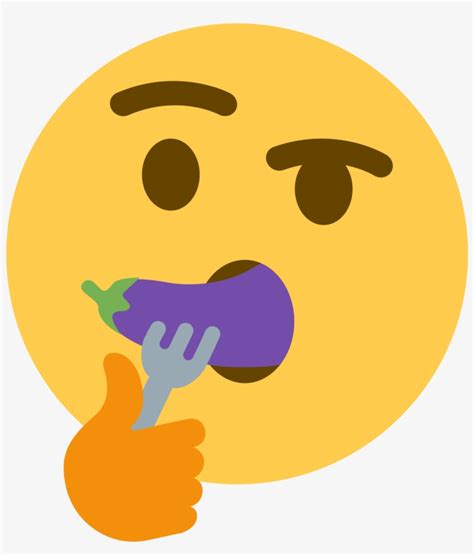 Eating - Eating Eggplant Emoji - 2048x2048 PNG Download - PNGkit