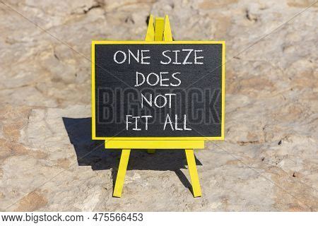 One Size Does Not Fit Image & Photo (Free Trial) | Bigstock