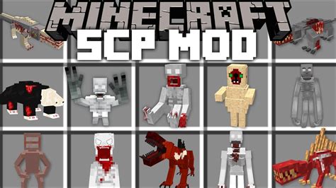 Minecraft SCP MONSTER EXPERIMENT MOD / FIGHT OFF SCP CREATURES BEFORE THEY KILL YOU!! Minecraft ...