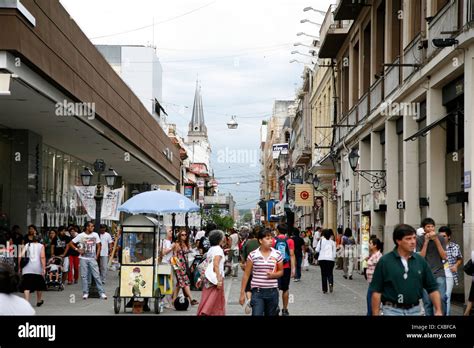 Pedestrian street in Salta city, Argentina Stock Photo - Alamy