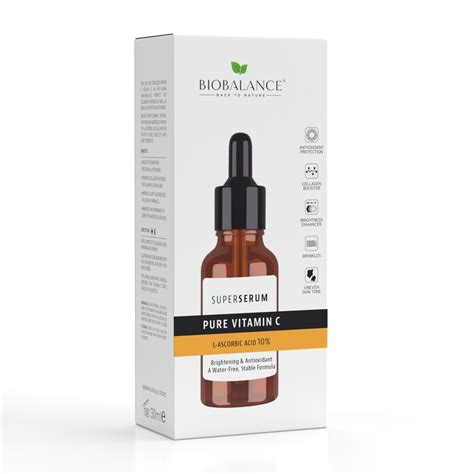 PURE VITAMIN C L-ASCORBIC ACID 10% SUPER SERUM - Biobalance