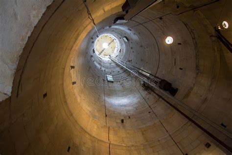 View of Inside of the Leaning Tower in Pisa, Tuscany, Italy Stock Photo - Image of leaning ...