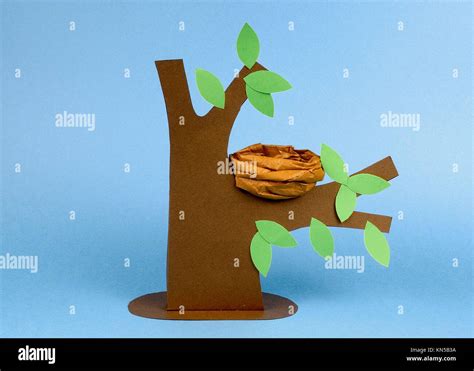 a tree made with paper,origami Stock Photo - Alamy