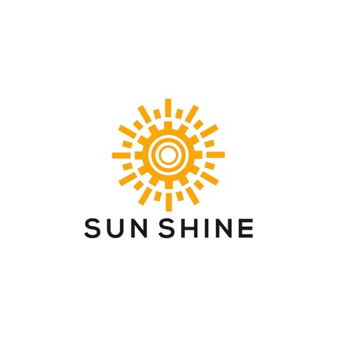 Premium Vector | Sunshine logo design concept template vector