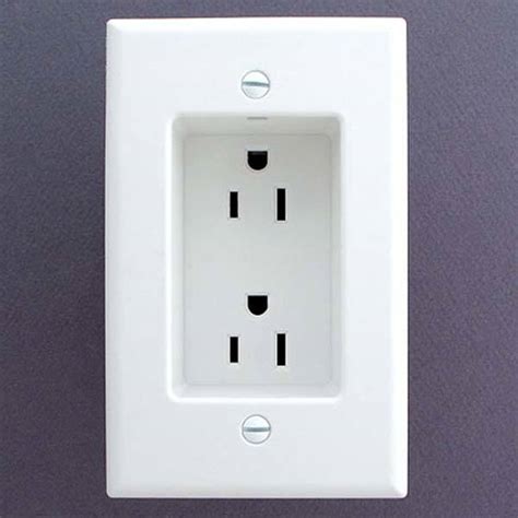 Leviton Recessed Power Outlet for Indtallation Behind Wall Units | Gadgetsin