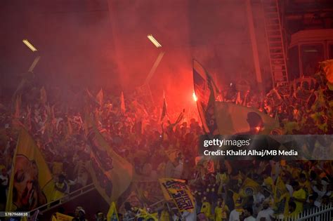 Al Nassr fans during the AFC Champions League match between Al-Wahda ...