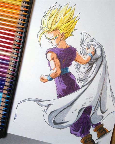 Gohan ssj2 drawing | DragonBallZ Amino