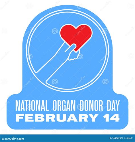 National organ donor day stock vector. Illustration of month - 169562907