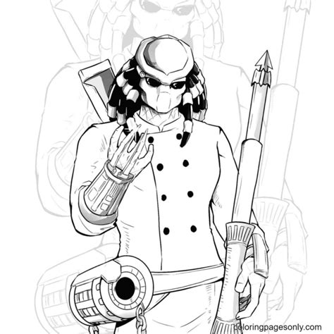 Predator Coloring Pages Printable for Free Download
