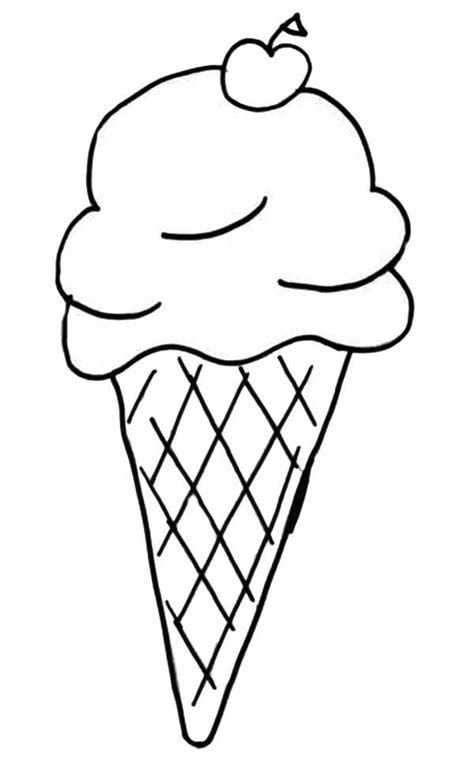 Kids Favorite Ice Cream Cone Coloring Pages | Ice cream coloring pages ...