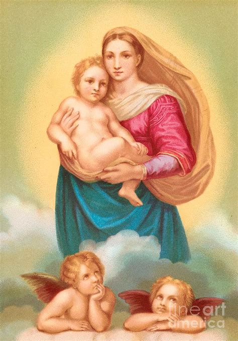 The Sistine Madonna Painting by Raphael