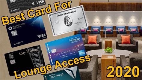 Best Credit Cards For Airport Lounge Access 2020 - YouTube