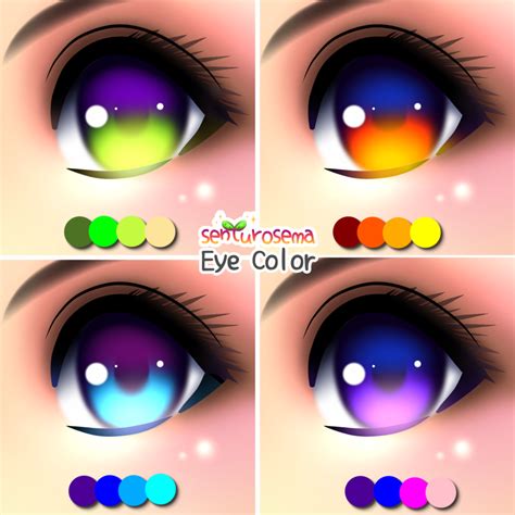 Anime Eye Color Palette