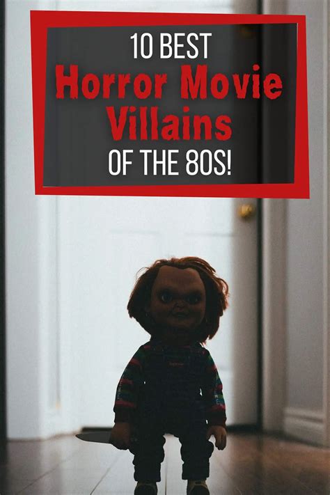 10 Best Horror Movie Villains Of The 80s - It’s Scare Time! | 8-Bit Pickle