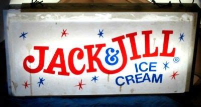 Jack and Jill Ice Cream lighted sign | Jack and jill ice cream ...