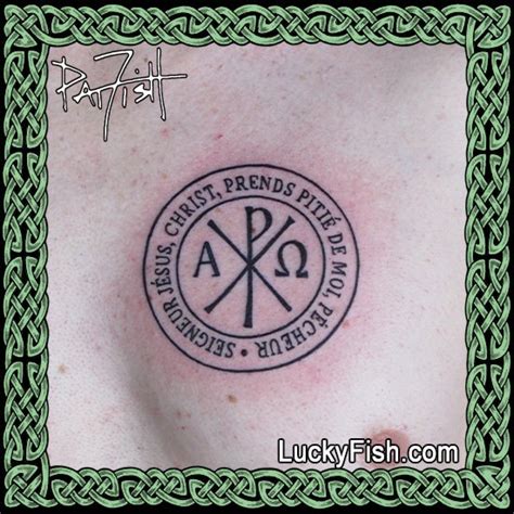 Christogram Tattoo Design — LuckyFish, Inc. and Tattoo Santa Barbara