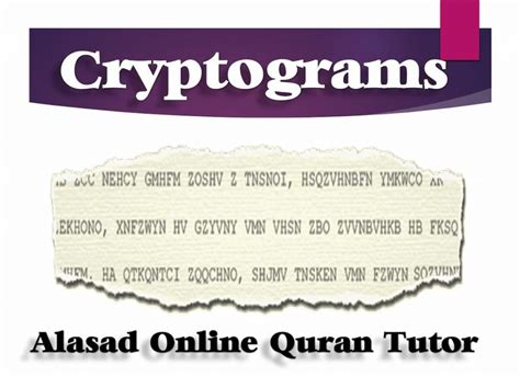 Cryptograms · Solve Free Cryptoquote Puzzles PDF - Quran Mualim