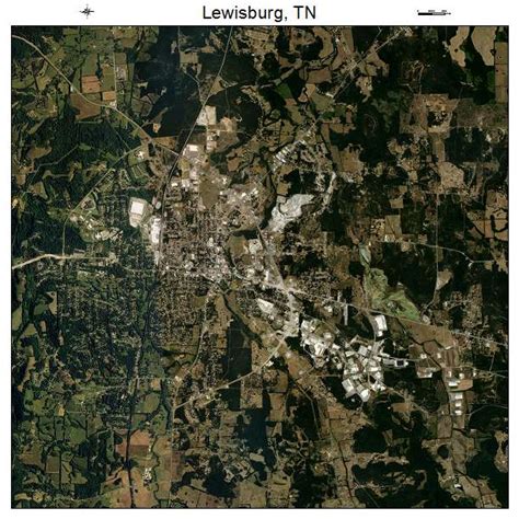 Aerial Photography Map of Lewisburg, TN Tennessee