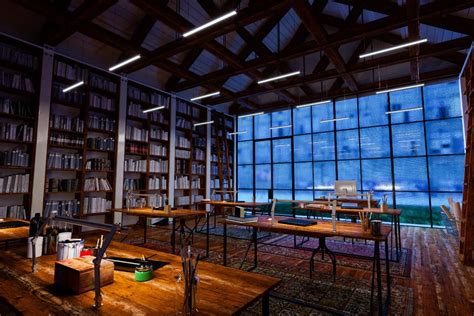 Library with LED lights - office lighting idea | DIY lamps | profile ...