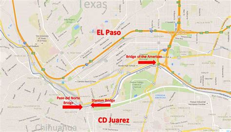 El Paso, Texas – Ciudad Juaez, Chihuahua Border Crossing - Drive Mexico ...