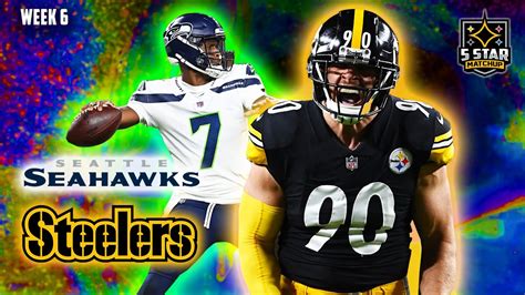 Steelers vs Seahawks Week 6 Highlights! T.J. Watt is Unstoppable! - YouTube