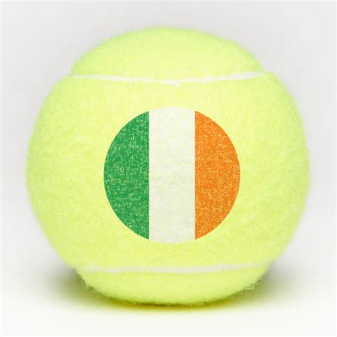 Penn tennis ball with flag of Ireland | Zazzle