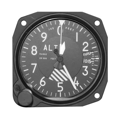 Altimeter 3 Pointer 20000FT 80 mm | Aeronautical Shop ULM TECHNOLOGIE