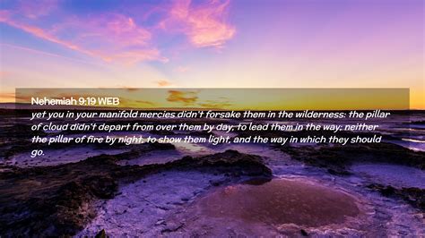 Nehemiah 9:19 WEB Desktop Wallpaper - yet you in your manifold mercies didn't forsake