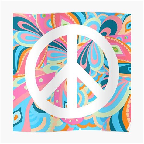 "Colorful Peace Sign" Poster by Mommylife | Redbubble