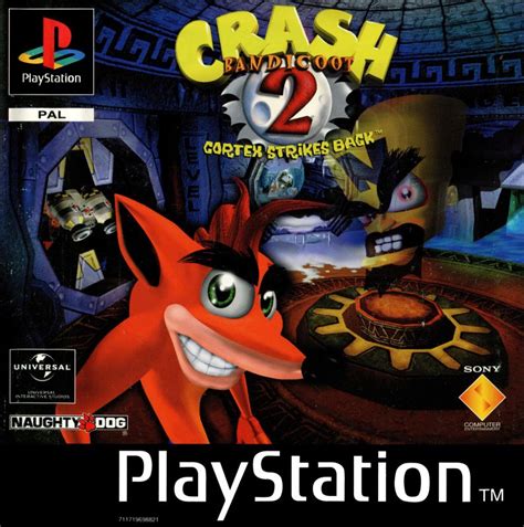 Crash Bandicoot 2: Cortex Strikes Back (1997) PlayStation box cover art - MobyGames