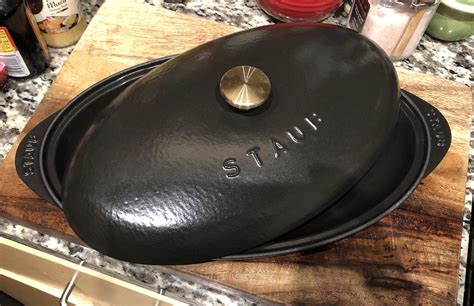 My Staub fish pan. Looks badass, and fun to cook in as well. : r/castiron