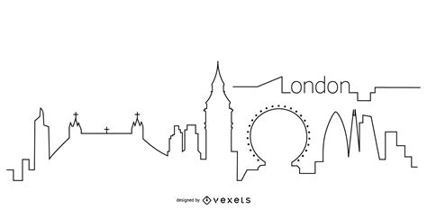 London Skyline Outline Vector Download